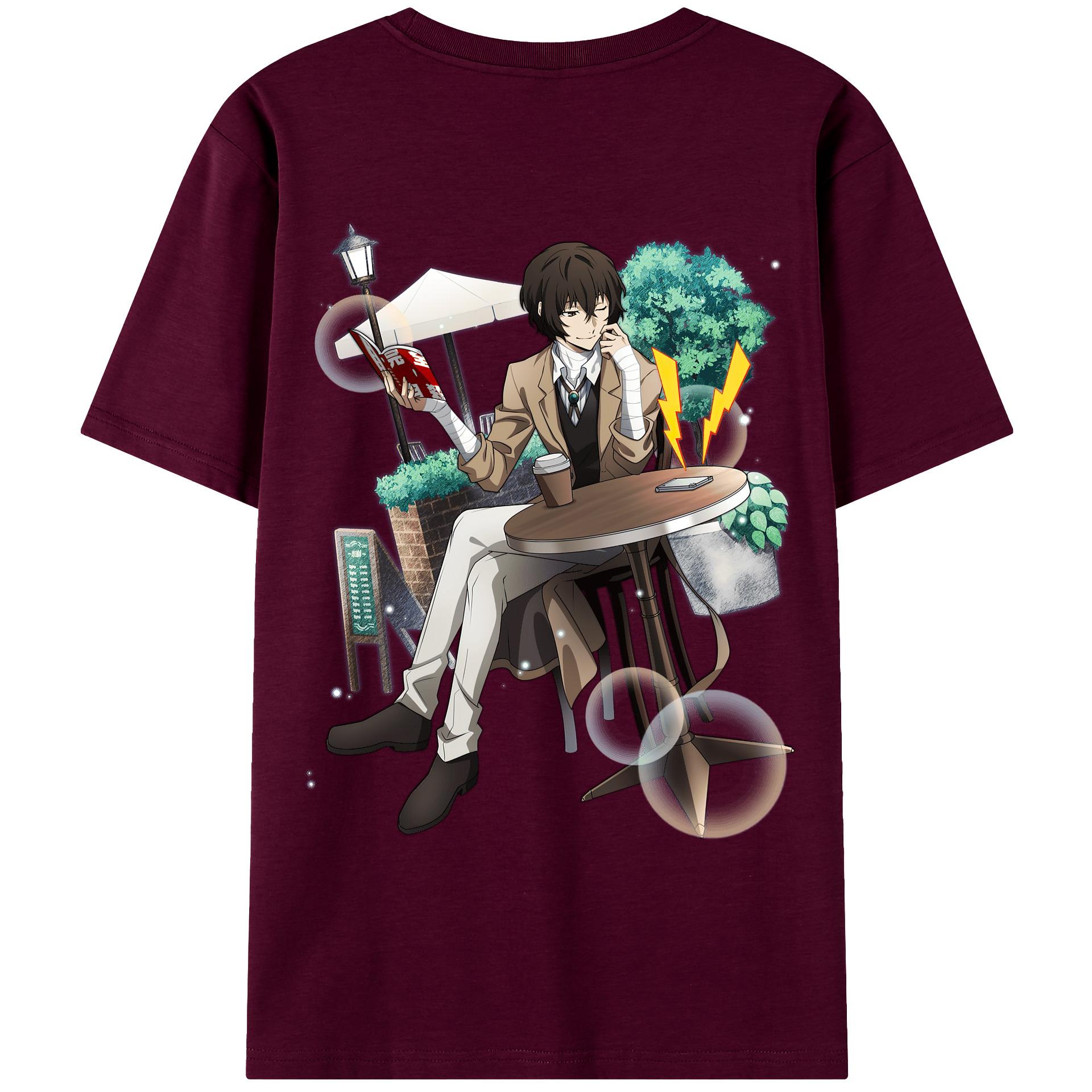 （画像用） 文豪ストレイドッグス Bungo Stray Dogs レディース半袖Tシャツ(バックプリント)